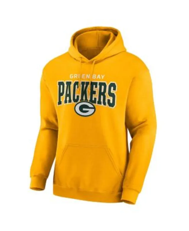 '47 Men's Green Bay Packers Stripe Headline Black Hoodie