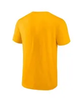 Men's Green Bay Packers Fanatics Branded Gold Strike Back T-Shirt