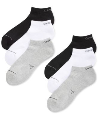 Six-Pack Athletic Stripe Ankle Socks