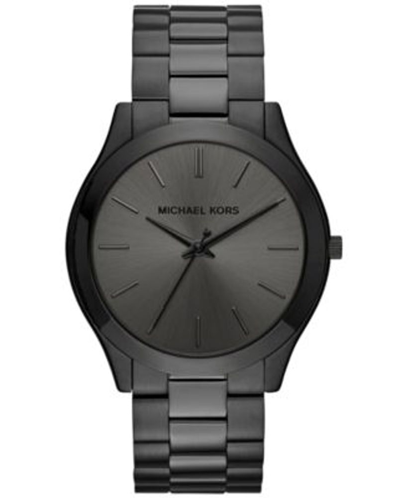 Michael Kors Unisex Slim Runway Black Ion-Plated Stainless Steel Bracelet  Watch 44mm MK8507 | Dulles Town Center