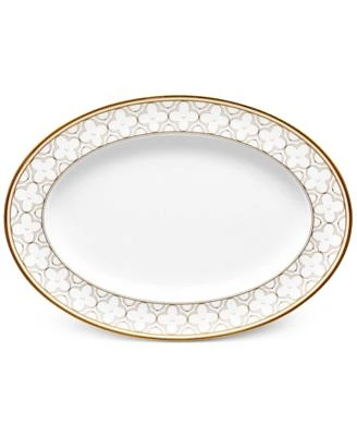 Trefolio Gold Dinnerware Collection Oval Platter