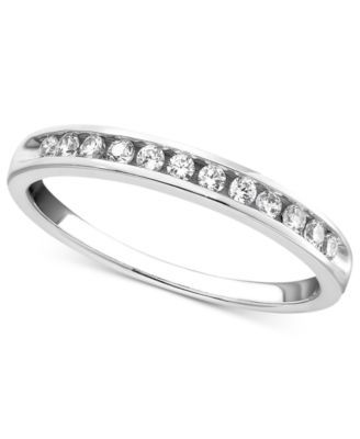 Diamond Channel Band (1/4 ct. t.w.) 14k White or Yellow Gold
