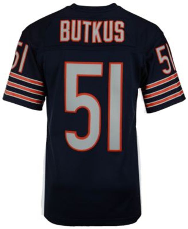 Men's Mitchell & Ness Dick Butkus Navy Chicago Bears Throwbacks