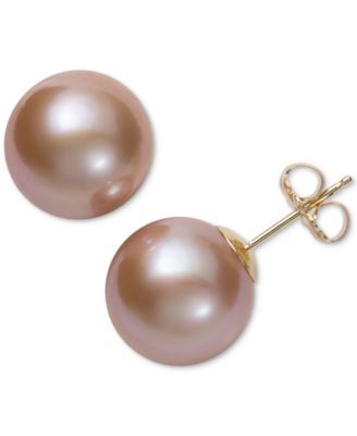 Belle de Mer Cultured Freshwater Pearl Stud Earrings (7mm) in 14k