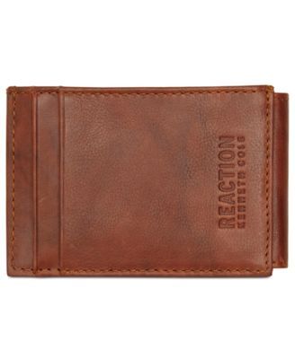 Men's Crunch Magnetic Front-Pocket Leather Wallet
