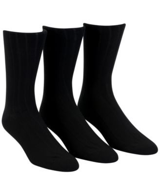 Men's 3-Pack Soft Touch Ribbed Socks
