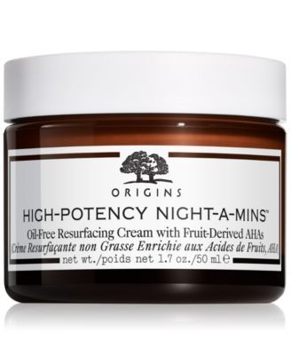 High-Potency Night-A-Mins Oil-Free Resurfacing Cream with Fruit Derived AHAs, 1.7oz.