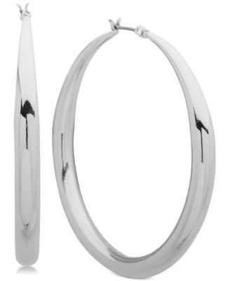 Tapered Medium Hoop Earrings