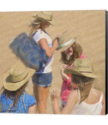 Girls on the Beach by Carlos Casamayor Canvas Art