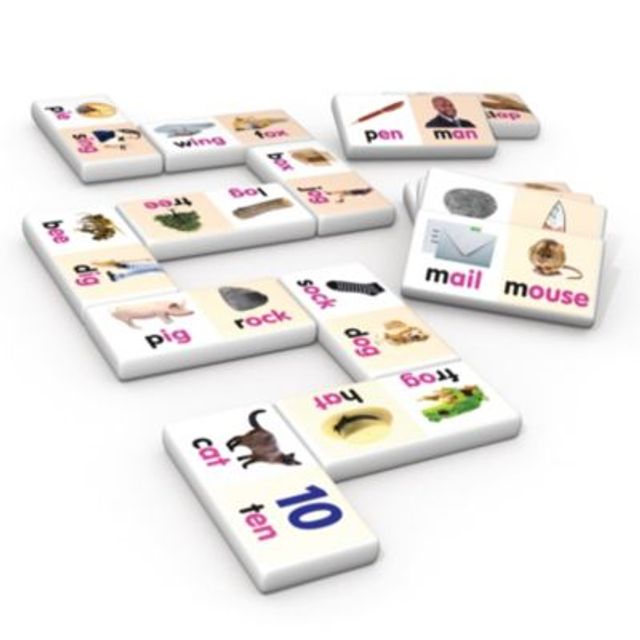 Junior Learning Rhyming Word Dominoes Match and Learn Educational Learning  Game