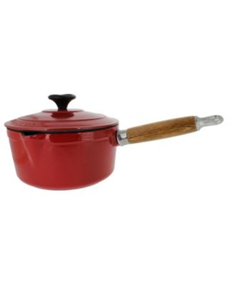 Chasseur 2.6-Quart Red Enameled Cast Iron Braiser with Lid