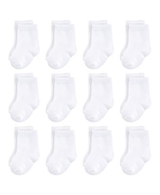 Baby Girls and Boys Organic Cotton Socks, 12-Pack