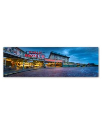 Doug Cavanah 'Pike Place Seattle' Canvas Art - 19" x 6" x 2"