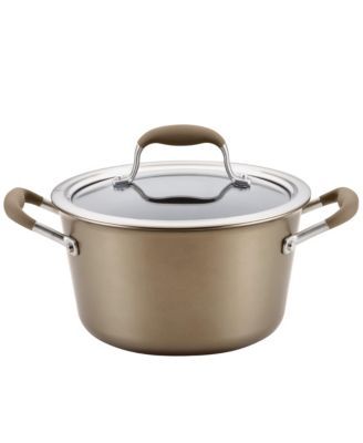 Advanced Home Hard-Anodized Nonstick 4.5-Qt. Tapered Saucepot