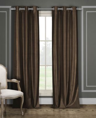 Daenerys 38" x Faux Silk Blackout Curtain Set