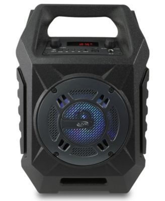 Bluetooth Tailgate Speaker with 35' Range, FM Tuner, Speaker LED Lights Show