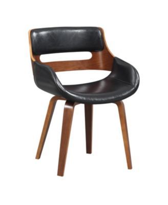 Faux Leather Mid-Century Dining Chair