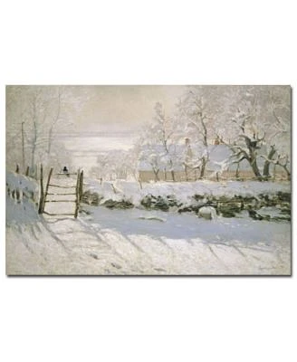 Claude Monet 'The Magpie, 1869' Canvas Art