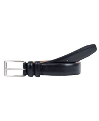Leather Dress Men's Belt with Double Loop