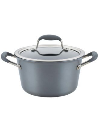 Advanced Home Hard-Anodized Nonstick 4.5-Qt. Tapered Saucepot