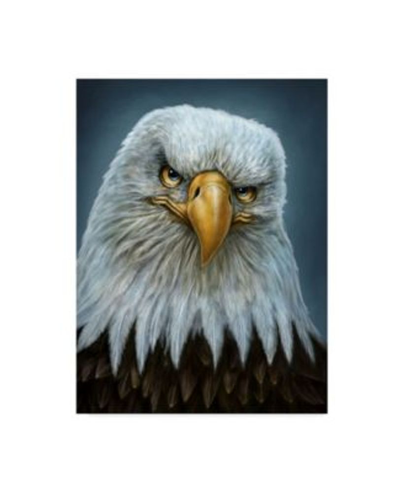 Trademark Global Patrick Lamontagne Bald Eagle Totem Canvas Art - 37' x 49'