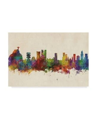 Michael Tompsett Rio De Janeiro Skyline Brazil Canvas Art