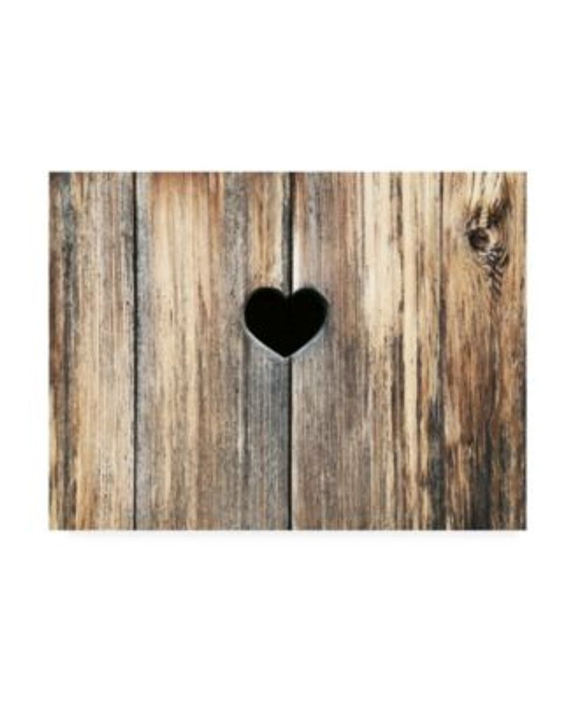 Trademark Global Brooke T. Ryan Heart in Wood Canvas Art - 15.5 x 21