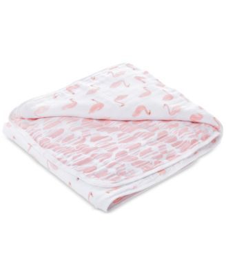 Baby & Toddler Girls Swans Printed Cotton Blanket