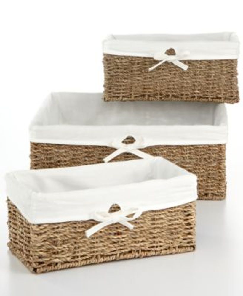 Seagrass Storage Baskets - Set of 3