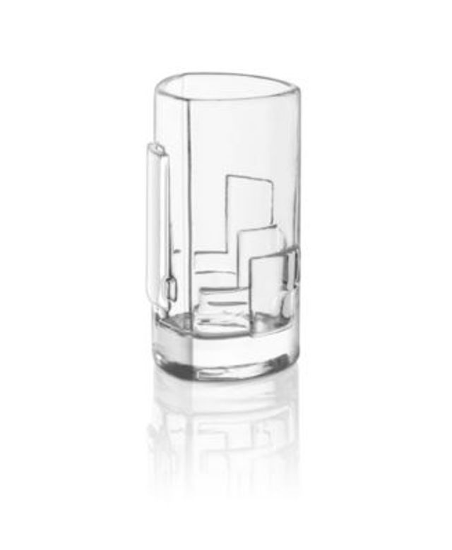 JoyJolt Carre Square Whiskey Glasses, Set of 4 - Macy's