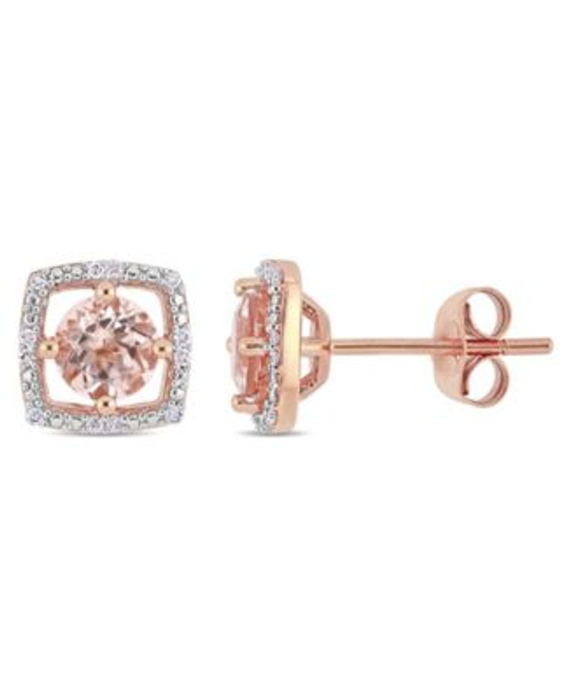 Macy's Round-cut Diamond Stud Earrings in 10K Gold (1/10 Ct. t.w.)