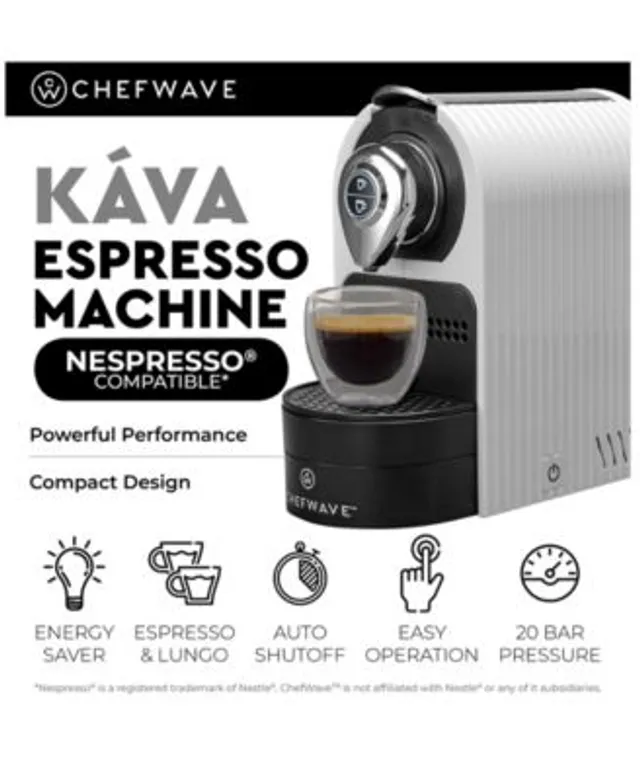 ChefWave Kava Mini Espresso Machine for Nespresso Compatible Capsule -  Macy's