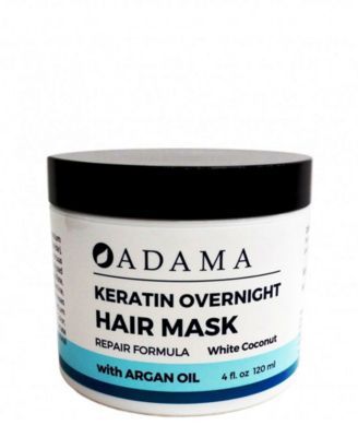 Adama Minerals Keratin Hair Mask, White Coconut with Argan Oil