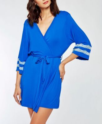 Comfy Modal Knit Ultra Soft Day and Night Robe with Contrast Lace