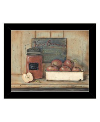 Apple Butter by Pam Britton, Ready to hang Framed Print, Black Frame, 17" x 14"