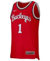 Men's Nike #1 White Ohio State Buckeyes Team Replica Basketball Jersey