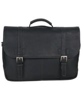 Colombian Leather Flapover 15.6” Laptop Bag