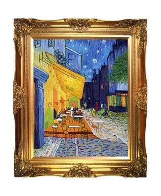 By Overstockart Cafe Terrace At Night with Victorian Frame, 24" x 28"