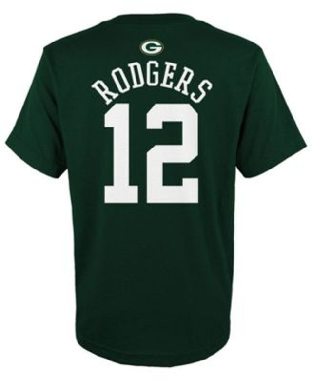 Outerstuff Youth Aaron Rodgers Green Green Bay Packers Mainliner Player Name & Number T-Shirt