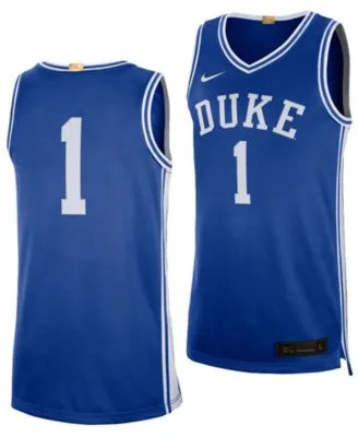 Men's Nike #1 Royal Duke Blue Devils Limited Basketball Jersey