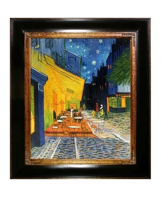 By Overstockart Cafe Terrace At Night with Opulent Frame, 29" x 33"