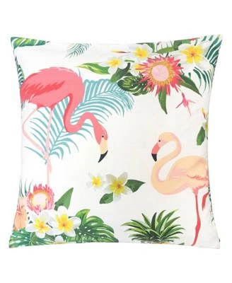 Flamingo Paradise Outdoor Pillow