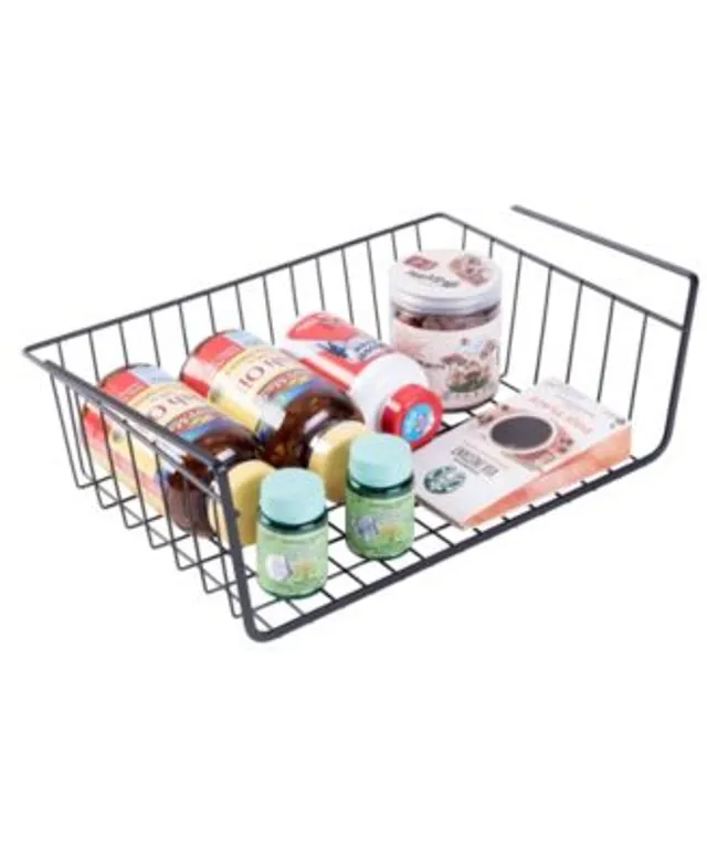 Basicwise Over Cabinet Metal Plastic Bag and Grocery Bag Storage Holder, Chrome