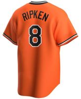 Men's Nike Cal Ripken Jr. Black Baltimore Orioles Cooperstown Collection  Name & Number T-Shirt