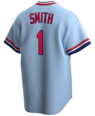 Men's Nike Ozzie Smith St. Louis Cardinals Cooperstown Collection Light  Blue Jersey