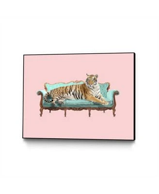 Robert Farkas Lazy Tiger Art Block Framed x