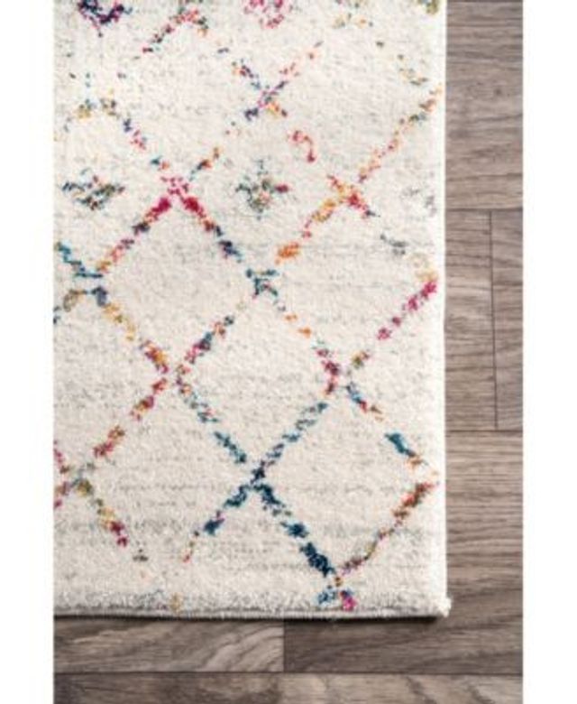 nuLOOM Moroccan Blythe Area Rug - 6' 7 x 9' Light Multi