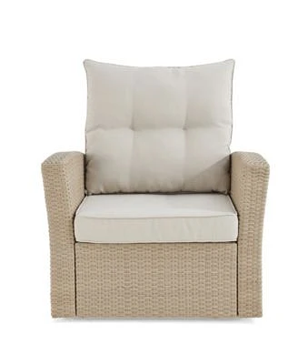 Canaan All-Weather Wicker Outdoor Armchair with Cushions