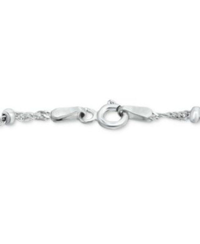 Giani Bernini 24 Beaded Chain Necklace in Sterling Silver