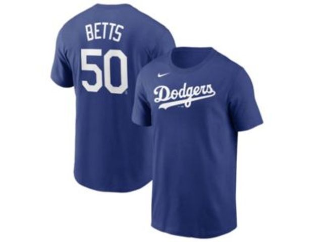 Mookie Betts Los Angeles Dodgers Nike Name & Number T-Shirt - Heather Gray